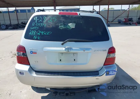 2005 Toyota Highlander V6 из США, поврежденный, VIN JTEGP21A250045103